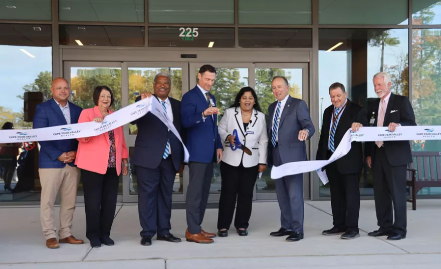 Lillington ribbon cut