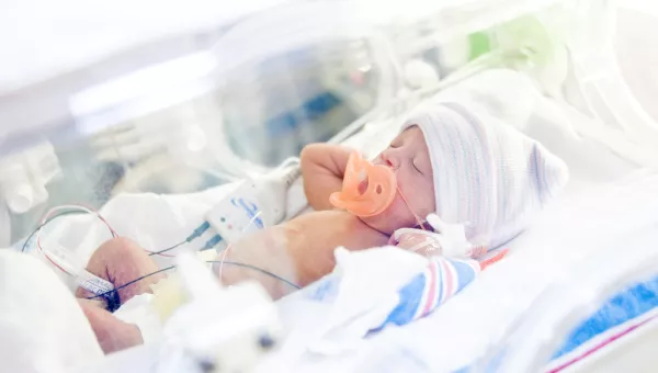 baby in neonatal intensive care unit