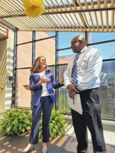 Sabrina Brooks, who is the vice president Cape Fear Valley Health Foundation, oversees all philanthropic efforts for Cape Fear Valley Health, a 1,000+ bed, 8 hospital system, with more than 1 million inpatients and outpatients annually. Recently at a luncheon for community leaders, she provided information about the foundation and introduced hospital president Spencer Cummings.